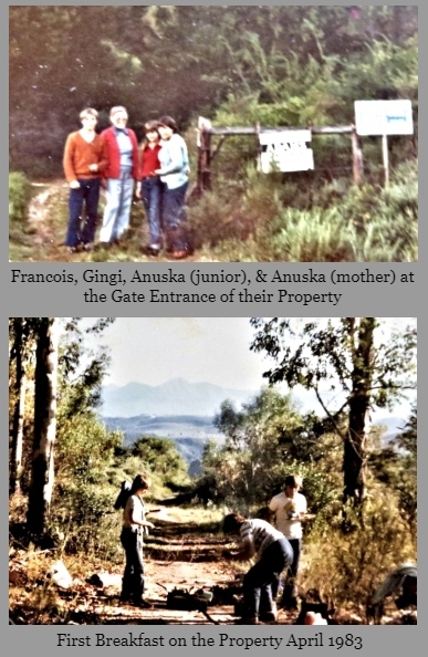 Family at the Karatara Road property. Family at the Karatara Road property.