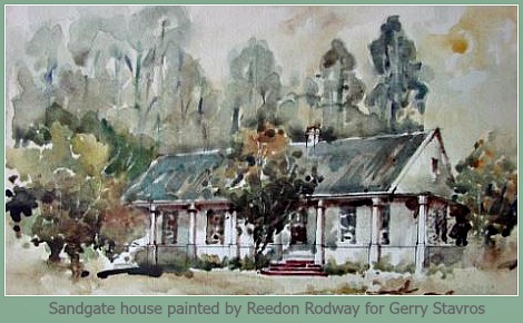 Reedon Rodway's painting of Sandgate House Reedon Rodway's painting of Sandgate House