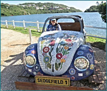 Lovebug Sedgefield 1 Beetle at the Kingfisher Drive Slipway.