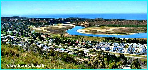View of Sedgefield from Sedgeview Paragliding Site on Cloud 9 Cloud 9 Dune view of Sedgefield
