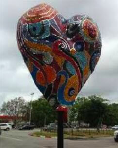 Sedgefield Heart mosaic.