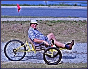 Unique Tricycle built by local Sedgefield Resident, Roy.