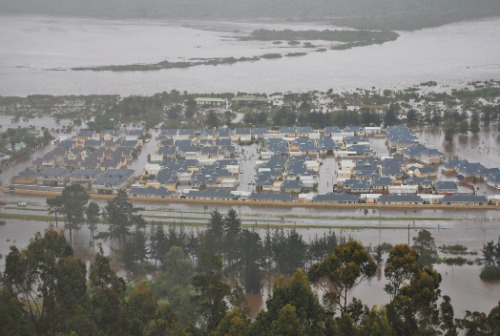 Montage Village in Sedgefield flooded