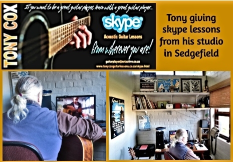 Tony giving online skype lessons
