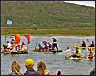 "Anything that Floats" competition at the Sedgefield Slow Festival