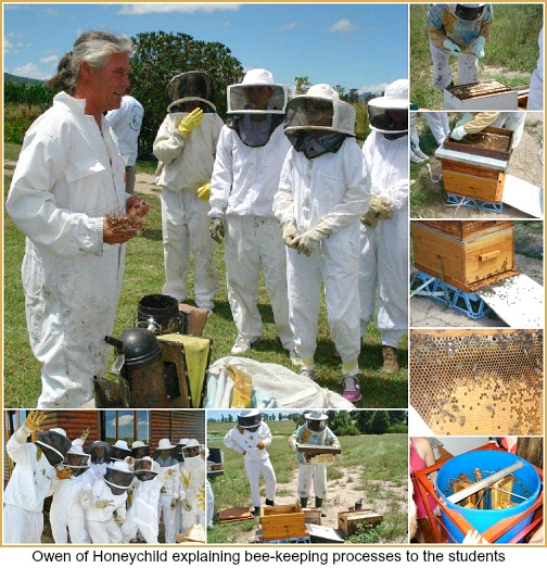 Owen Williams of Honeychild with Gastronomic Students
