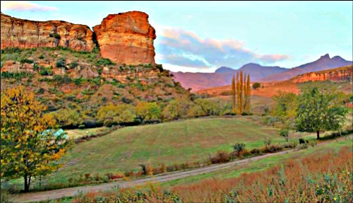 Sunnyside Farm view at Clarens