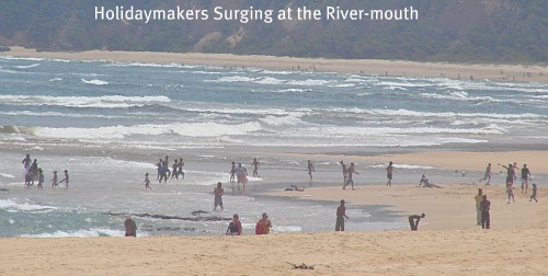 Surging on the river outflow Surging on the river outflow