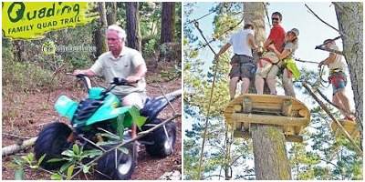 Quad-biking and Acrobranch Tree Adventures at Timberlake between Sedgefield and Wilderness Quad-biking and Acrobranch Tree Adventures at Timberlake between Sedgefield and Wilderness