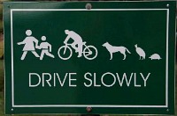 Traffic calming sign Traffic calming sign
