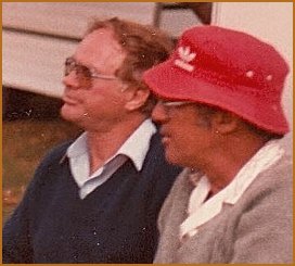 Trevor(left) with his cousin,Norman at the campsite circa 1980s