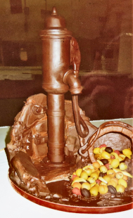 Gold medal winning Chocolate village pump