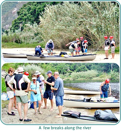 paddle breaks along Keurbooms River paddle breaks along Keurbooms River