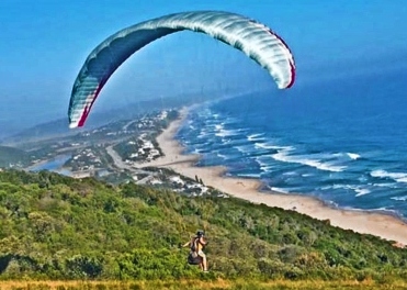 Wilderness launch for paragliding at the Map of Africa