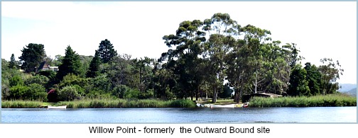Willow Point where Outward Bound runs Team Building exercises