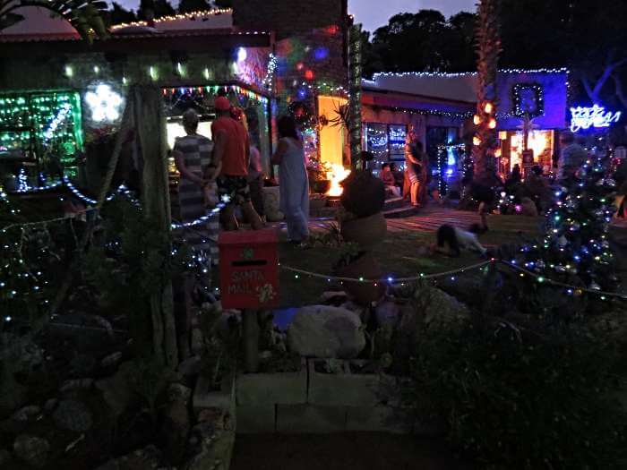 Xmas lights at the Lloyd's house