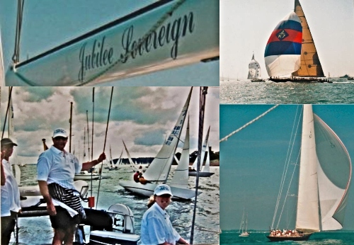 Chef Colin enjoying the Cowes Festival Yacht Races